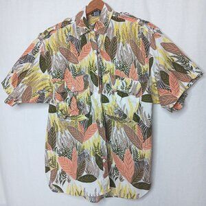 Vintage Hunters Run Woman Small Shirt Zebra Safari Button Up Short Sleeve Nature